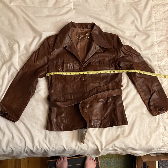 Second Skin brown leather jacket - Picture 1 of 5